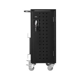 VEVOR Charging Cart, 16 Device Mobile Charging Station, Up to 15.6 in Screen Size, Office and Classroom Mobile Charging Cart, for Chromebook