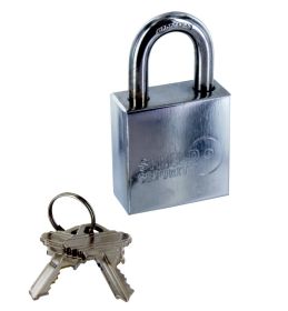 Shield Security PL877087 1-3/4" Heavy Duty Chrome Hardened Steel Schlage C Keyway Padlock