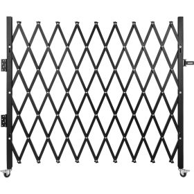 VEVOR Single Folding Security Gate, 7.1' H x 7.1' W (85 x 85 inch)Folding Door Gate, Steel Accordion Security Gate, Flexible Expanding Security G