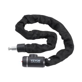 VEVOR Bike Chain Lock 2.79 Ft Combination Bicycle Chain Lock with 2 Keys 8mm