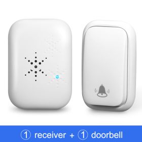 Awapow Self Powered Waterproof Wireless Doorbell Smart Home Without Battery Doorbell With Ringtone 150M Remote Receiver Bell (Color: 1doorbell 1receiver, Plug Type: US plug)
