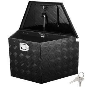 VEVOR Trailer Tongue Box, Aluminum Alloy Diamond Plate Tongue Box Tool Chest, Heavy Duty Trailer Box Storage with Lock and Keys (size: 39 x 16.5 x 12 in)